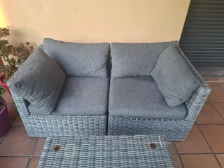 Conjunto exterior sillones y mesita