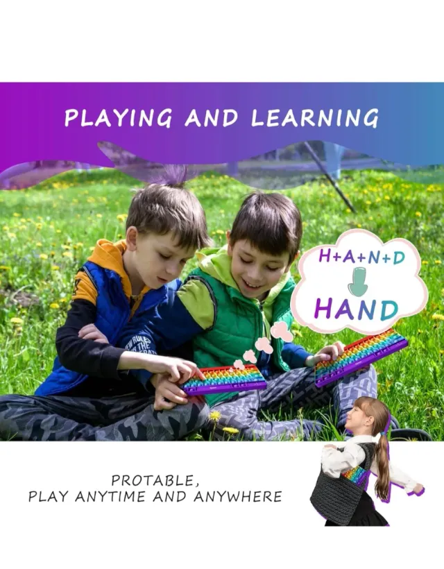 Teclado Pop It Arcoíris