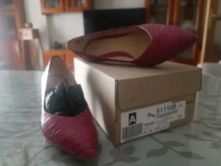 Zapatos Clarks Talla 37 Rosa/Rojo