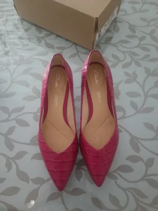 Zapatos Clarks Talla 37 Rosa/Rojo