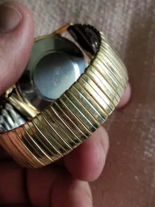 2 Relojes de Pulsera Rival vintage acero / dorado