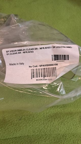 Visiera Nolan SP.VISOR.NMS-01.CLEAR.SR