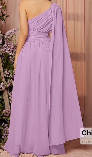 Vestido largo fiesta morado talla M