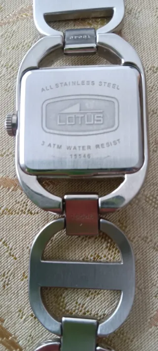 Reloj Lotus Acero Inoxidable Negro