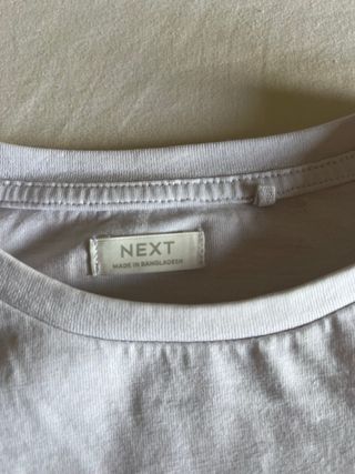 Camiseta Next Blanca Manga Corta
