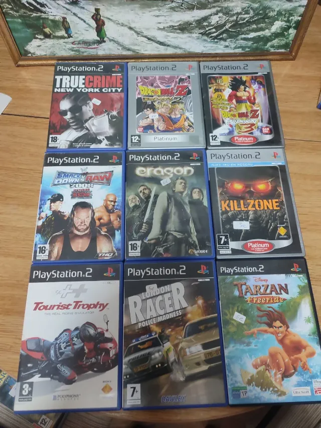 Lote 3 de 9 juegos PlayStation 2