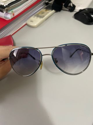 Gafas de sol Police aviador azul y plata