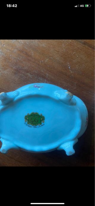 Portagioie in porcellana decorata