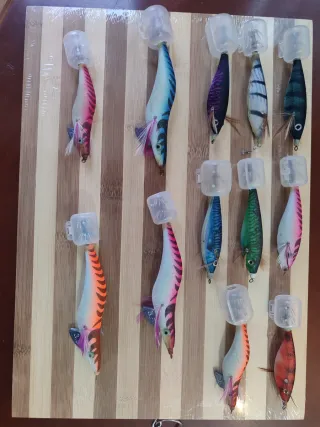 Pajaritos calamar señuelos pesca
