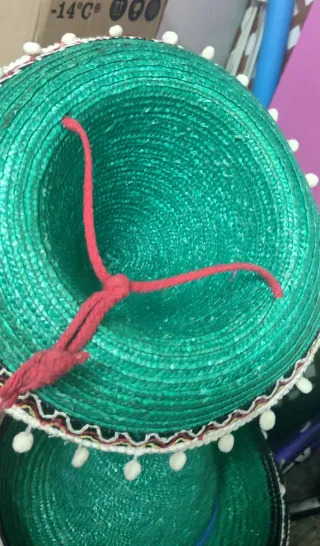 4 Sombreros Mexicanos Verde para niñ@