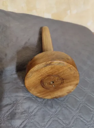 Fuso in legno per bobinatore vintage