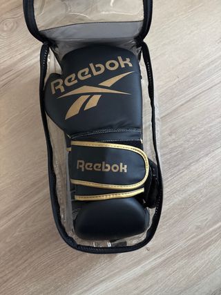 Guantes Boxeo Reebok Negros con Bolsa