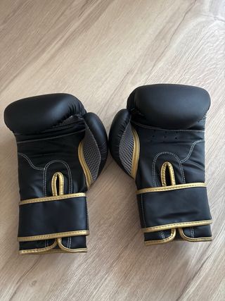 Guantes Boxeo Reebok Negros con Bolsa