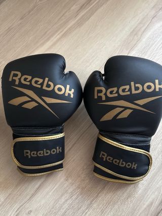 Guantes Boxeo Reebok Negros con Bolsa