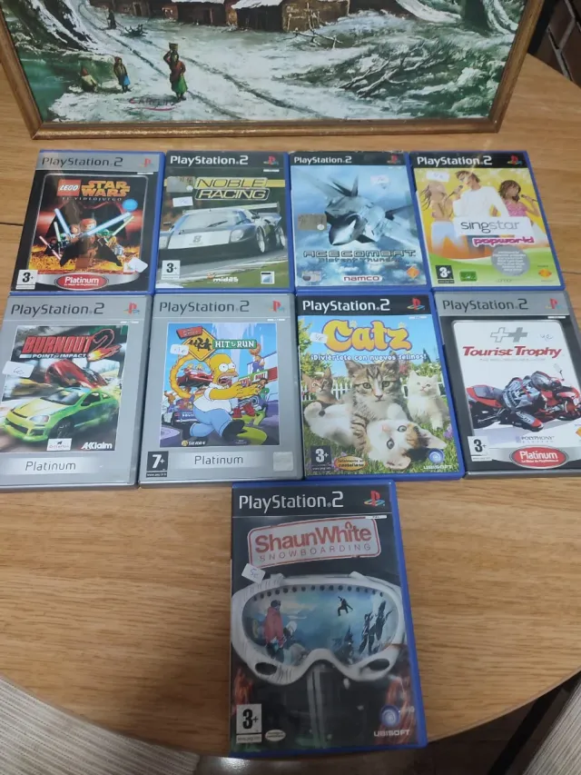 Lote 6 de 9 juegos PlayStation 2