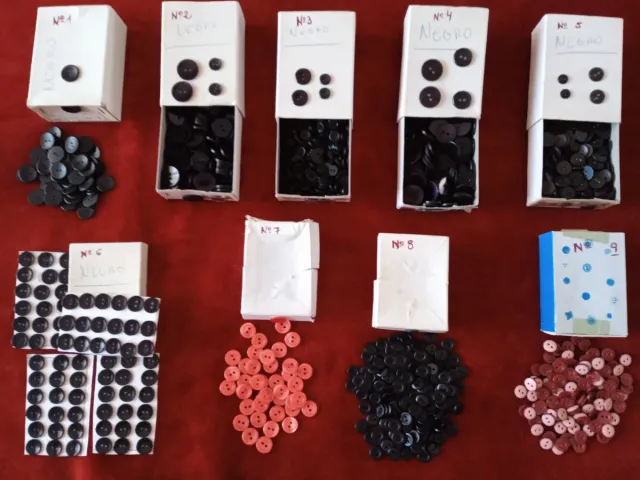 Botones Vintage Varios Tamaños Cajas