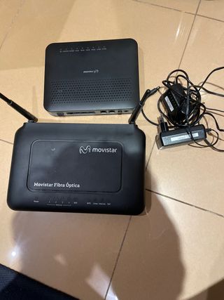 Router Movistar Fibra Óptica Negro