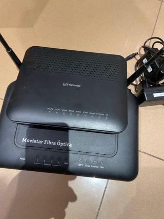 Router Movistar Fibra Óptica Negro