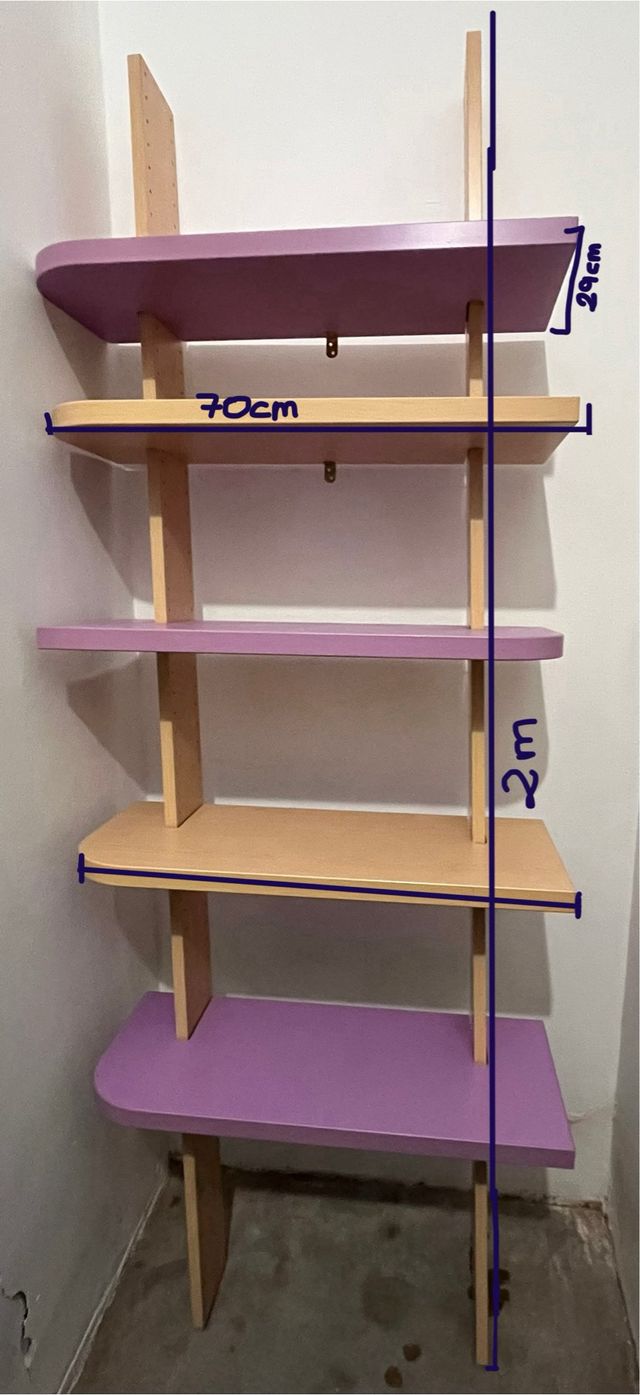 Conjunto tres muebles habitación infantil niña 