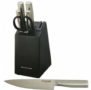 Set di coltelli con base e affilatrice KitchenAid