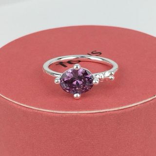 Anillo Tous Plata y Lila