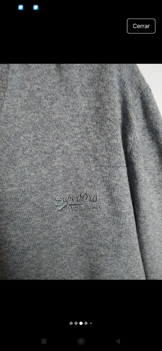 Jersey Superdry Gris Talla S