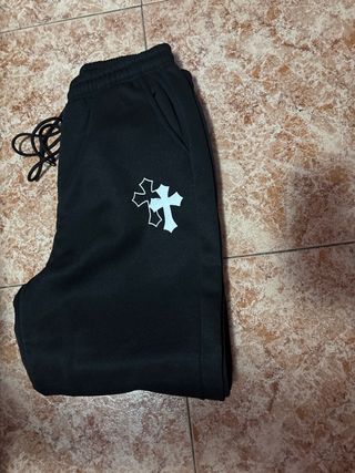 Chándal negro hombre con logo