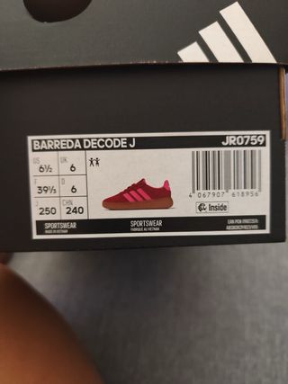 Adidas Barreda Zapatillas Deportivas Rojas y Rosas