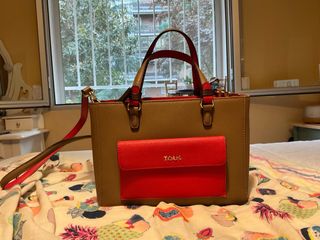 Bolso Tous Marrón y Rojo