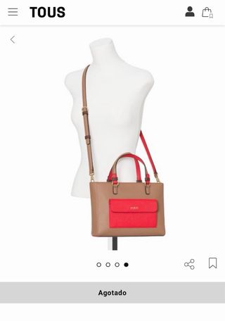 Bolso Tous Marrón y Rojo
