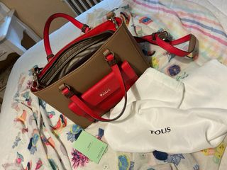 Bolso Tous Marrón y Rojo