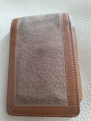 Pitillera Vintage Paco Rabanne Cuero y Ante