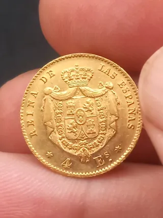 Moneda de Oro Isabel II 1866