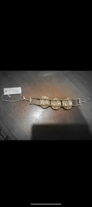Bracciale donna oro con pietre marroni