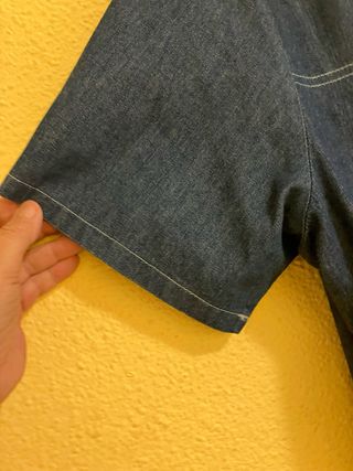Camisa vaquera manga corta