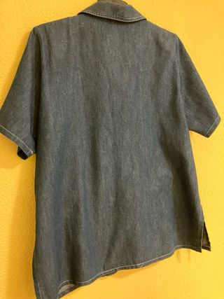 Camisa vaquera manga corta