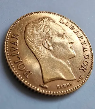 Moneda de oro Venezuela 