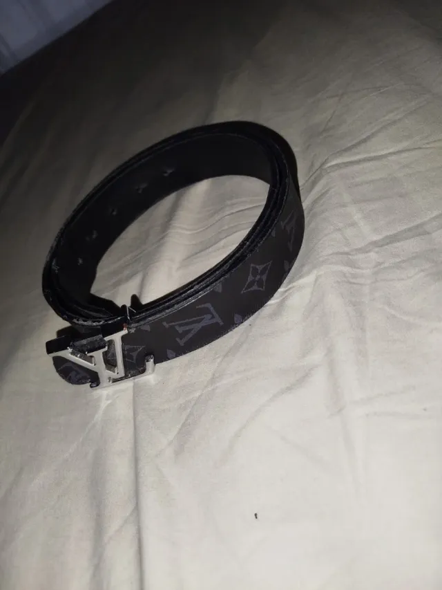 Cinturón Louis Vuitton Negro Gris