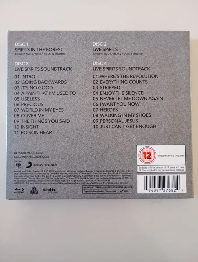 Depeche Mode Spirits in The Forest Box 4 Disc