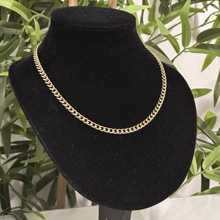 Cadena Cubana Oro Laminado Hombre