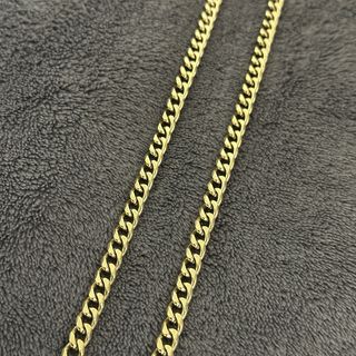 Cadena Cubana Oro Laminado Hombre