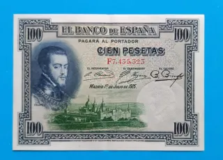 SC- 100 Pesetas 1925 crujiente todo su apresto 