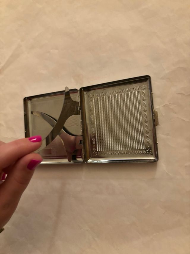 Porta Sigarette COME NUOVO In Metallo Unisex Da 20