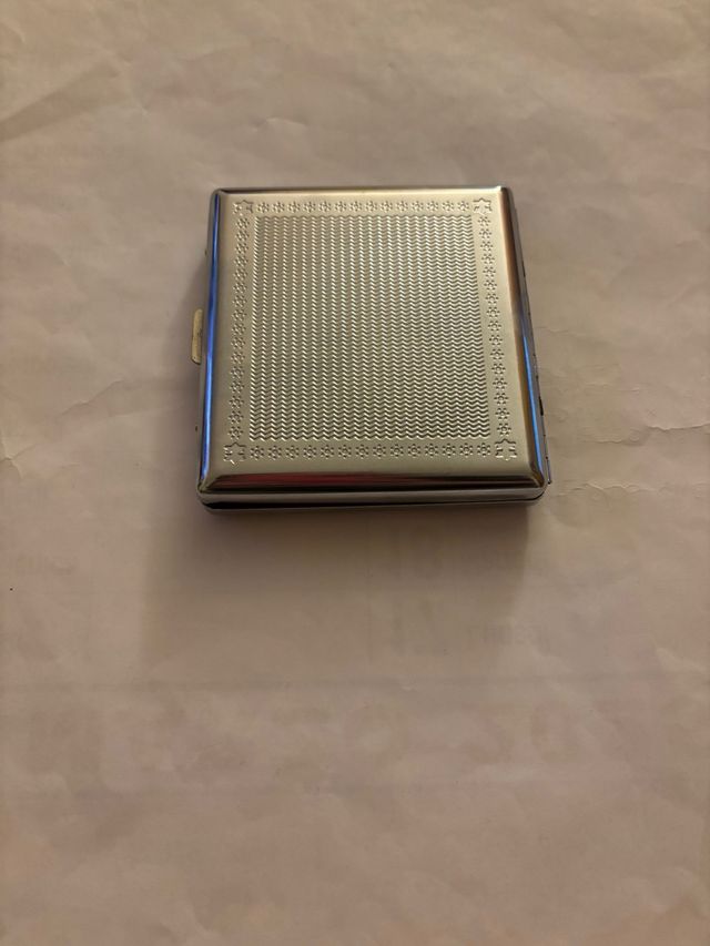 Porta Sigarette COME NUOVO In Metallo Unisex Da 20