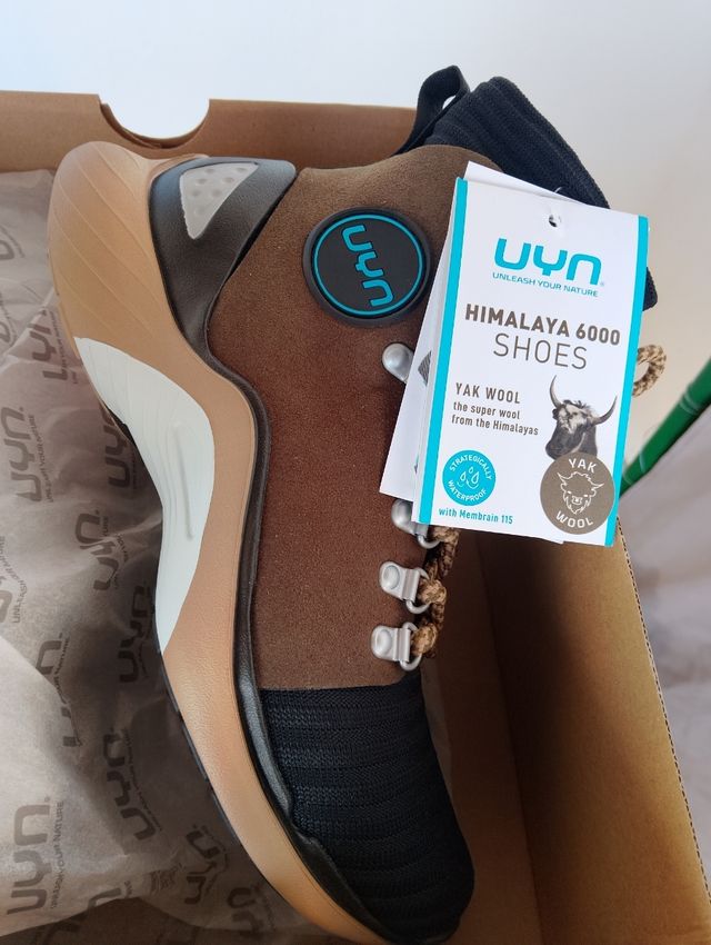 Scarpe donna UYN nero/marrone nuove num 39