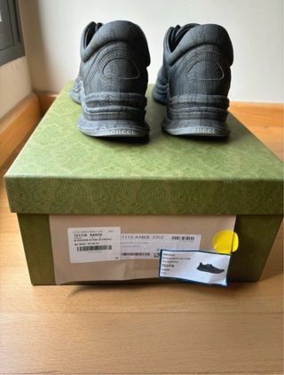 Zapatillas Gucci Run Monogram Grises