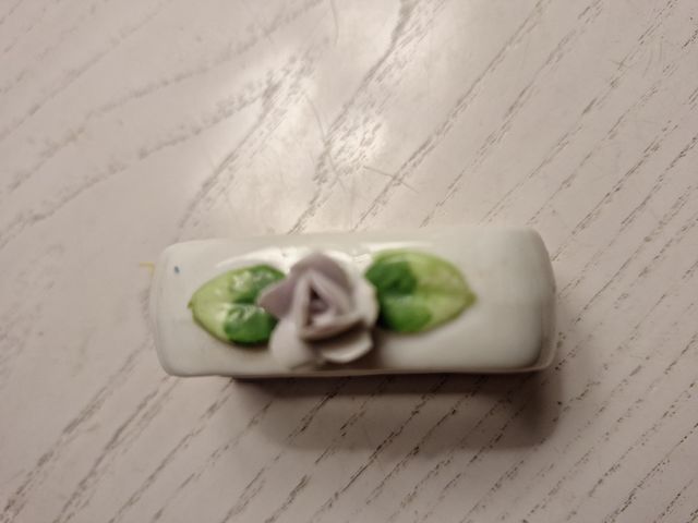 Servilleteros de porcelana con flores