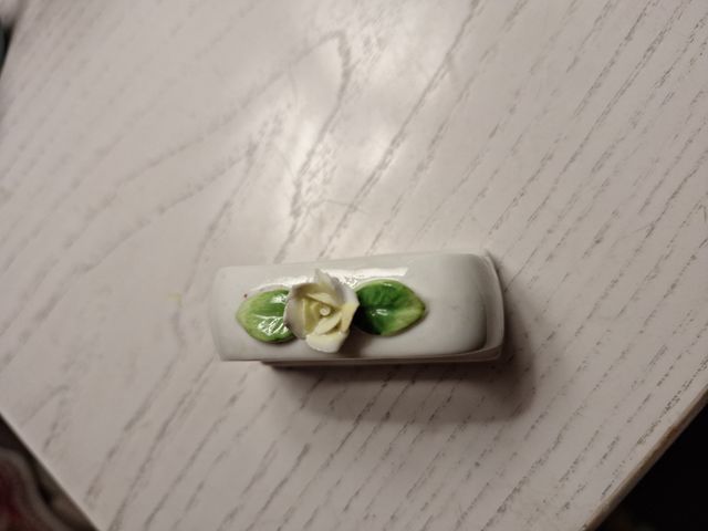 Servilleteros de porcelana con flores