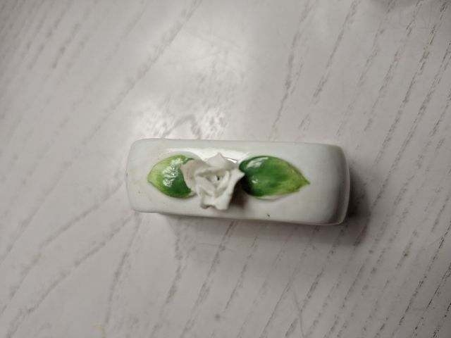 Servilleteros de porcelana con flores