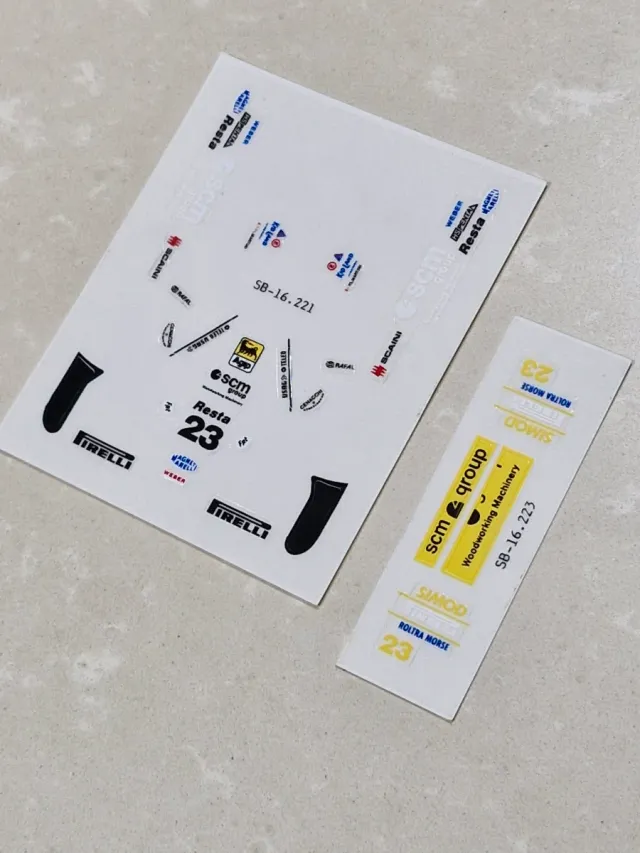 Pegatinas Scalextric minardi